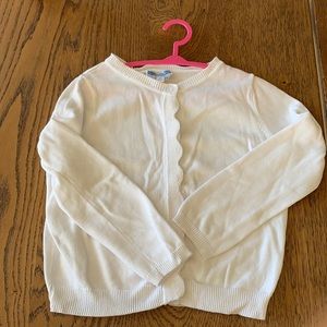 White cardigan jacadi